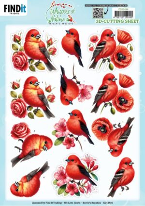 knipvel-3D - Berries Beauties - Whispers of Nature: Red - CD12436