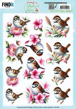 knipvel-3D - Berries Beauties - Whispers of Nature: Brown - CD12438