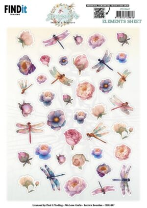 knipvel - Berries Beauties - Dragonflies: Small Elements - CD12447