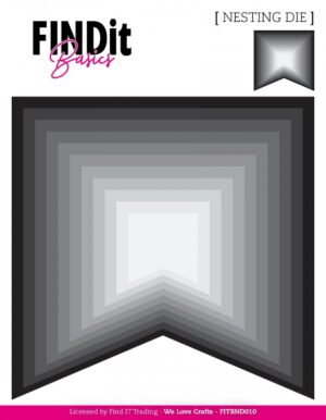 Snijmal - FindIt Basics - Nesting Die: Banner - FITBND010