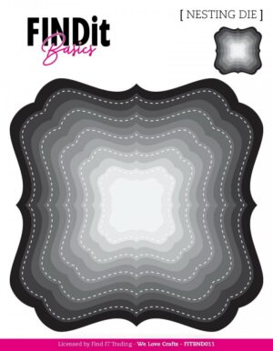 Snijmal - FindIt Basics - Nesting Die: Deco Squares - FITBND011