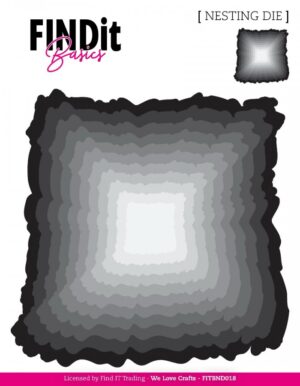 Snijmal - FindIt Basics - Nesting Die: Rough Edge Square - FITBND018