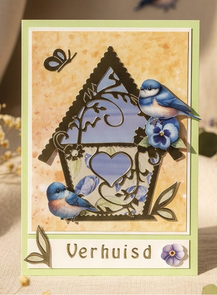 Push-out sheet - 3D - Berrie's Beauties - Whispers of Nature: Blue - SB11091 - Afbeelding 2