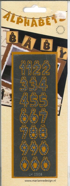 Snijmal - Marianne Design - Cijfers: Goud - LH0507