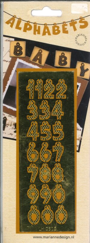 Snijmal - Marianne Design - Cijfers: Goud - LH0510