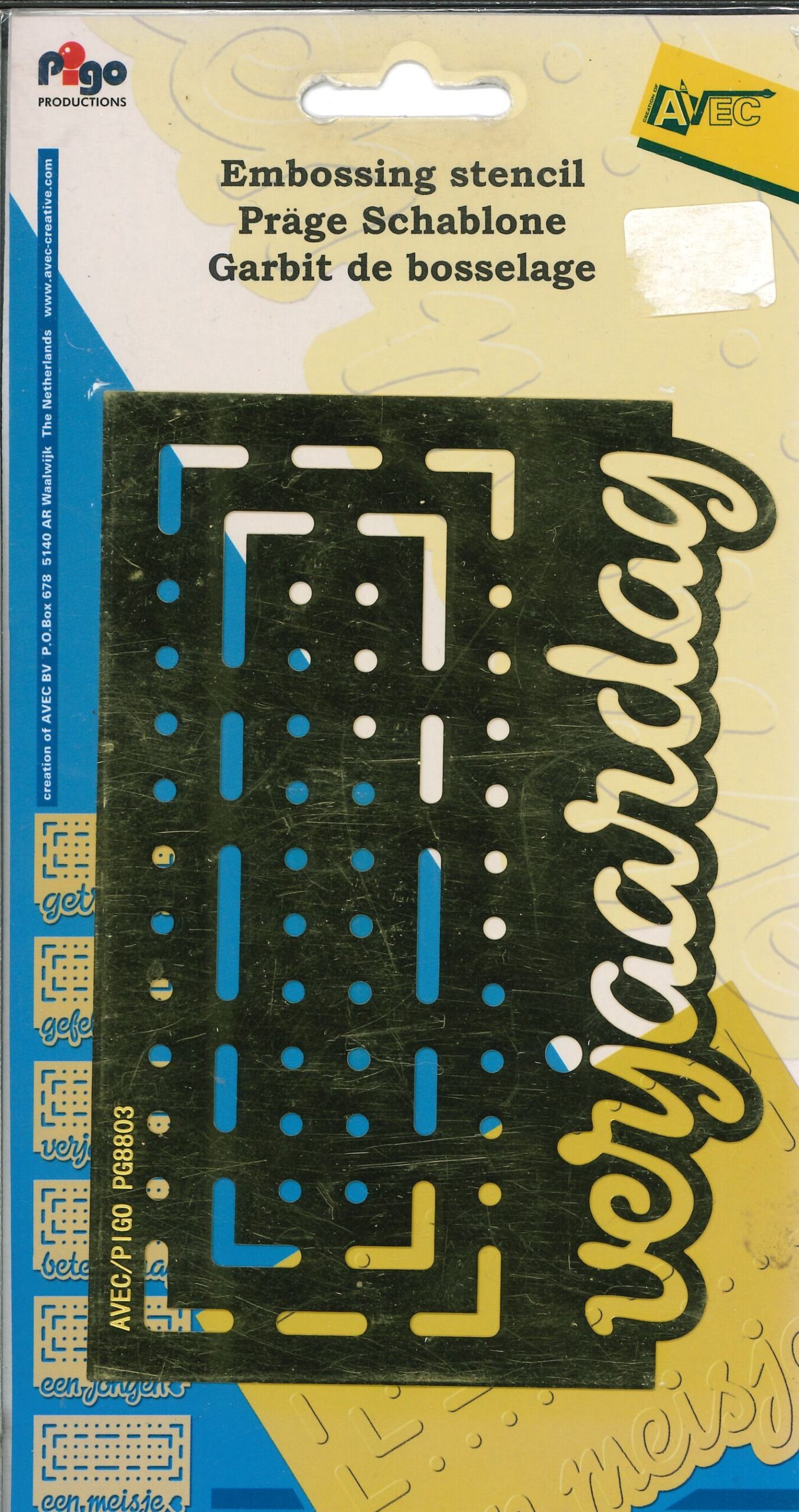 Snijmal - Avec - Verjaardag - PG8803