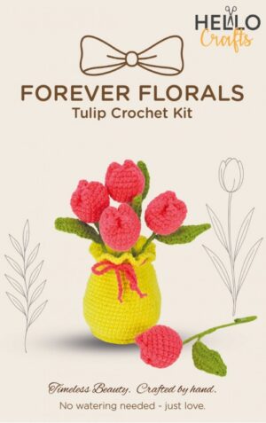 Hello Crafts Forever Florals Haakpakket - Pink Tulips