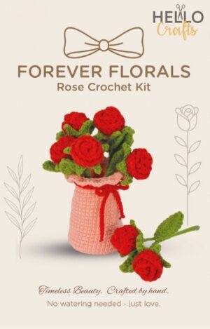 Hello Crafts Forever Florals Haakpakket - Red Roses