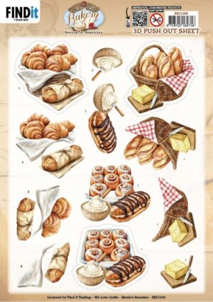 Push-out sheet - 3D - Berrie's Beauties - Homestead Bakery - Fresh Basket - SB11109