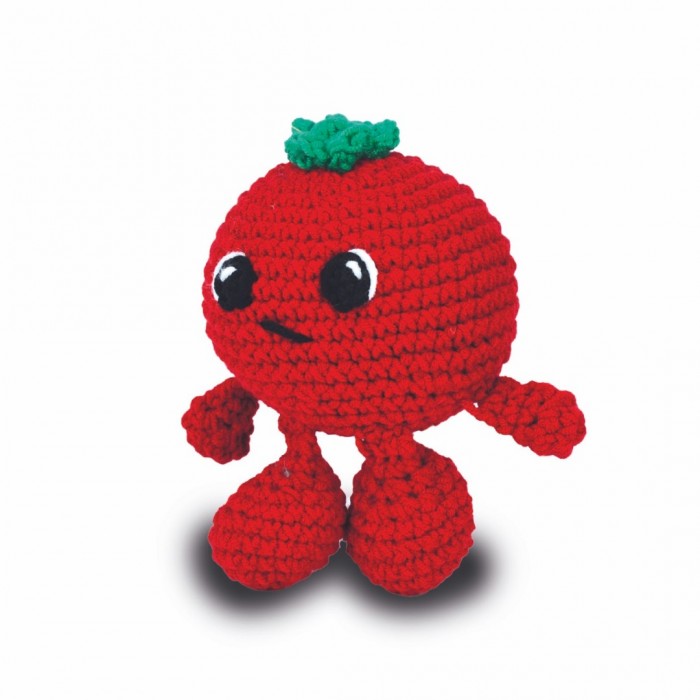 The Knitty Critters Fruit & Veg Heads Haakpakket - Tomato Soup - Afbeelding 2