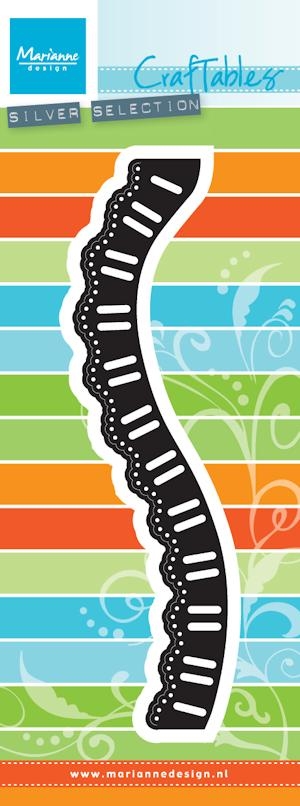 Snijmal - Marianne Design - Craftables: Ribbon Wave - CR1370