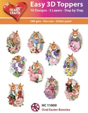 Easy 3D Toppers - Oval Easter Bunnies - HC11800