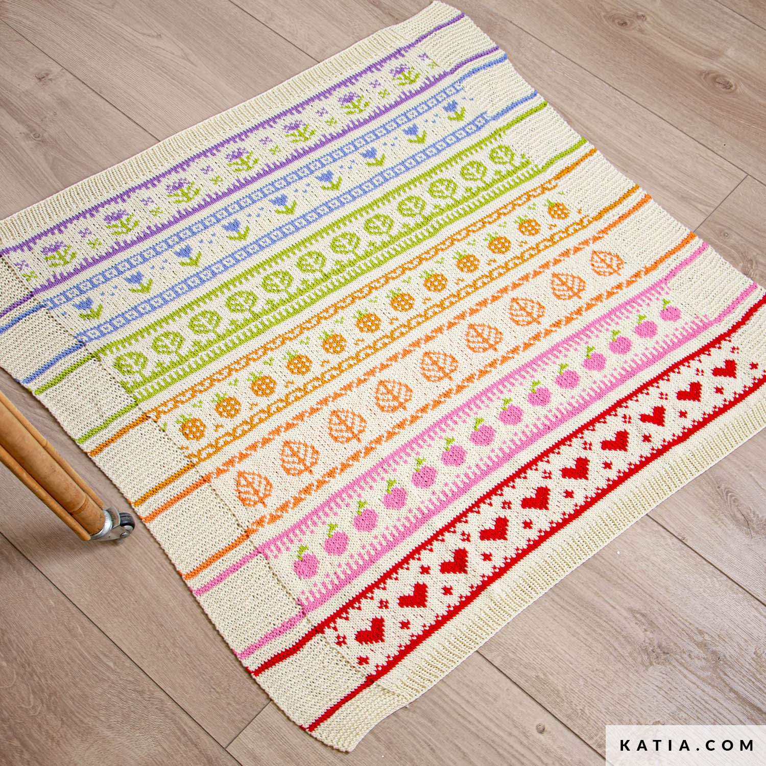 Katia Kit Cal 2026 Rainbow Garden - S1 Warme tinten - Afbeelding 4