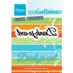 Snijmal - Marianne Design - Craftables: Dankjewel - CR1365