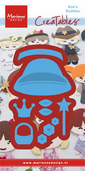 Snijmal - Marianne Design - Creatables: Kim's Buddies Girl Set - LR0476
