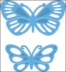 Snijmal - Marianne Design - Creatables: Tiny's Butterflies - LR0357