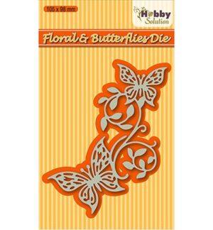 Snijmal - Nellie's Snellen: Hobby Solution - Floral & Butterflies - HSDJ003