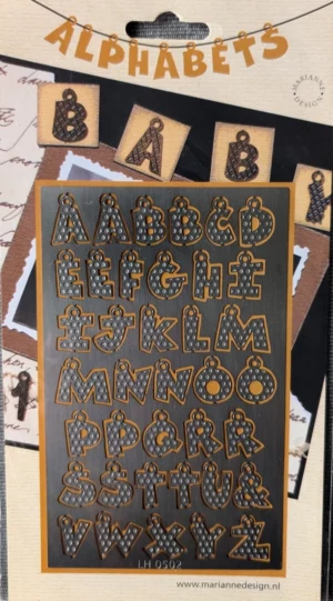 Snijmal - Marianne Design - Alphabets: Goud - LH0502