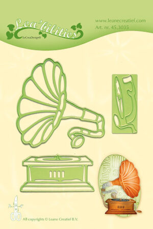 Snijmal - Leane Creatief - Vintage Gramophone - 45.3035