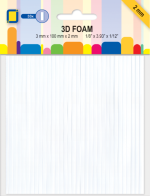 JeJe 3D Foam Tape Black (3 mm x 100 mm x 2mm)