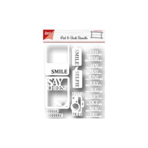Snijmal - Joy! Crafts - Peel & Stick Stencils: Say Cheese - 6002/5002