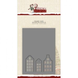Snijmal - Amy Design - Frame Card: Houses in a Row A5 - CDCD10145