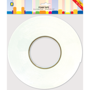 JeJe 3D Foam Tape Wit (10 m x 12 mm x 2 mm)
