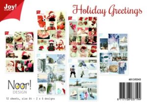 Joy! Crafts A4 Papierset Holiday Greetings
