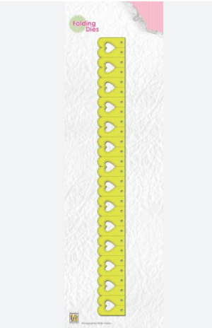 Snijmal - Nellie Snellen - Folding Dies: Round With Hearts - NFD015