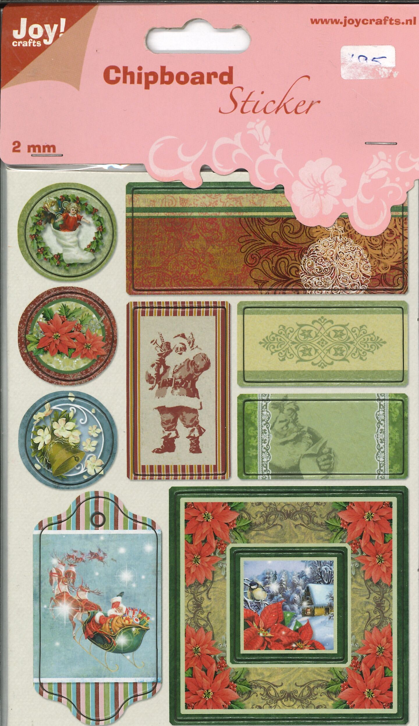 Stickers - Joy! Crafts - Chipboard Sticker: Santa Claus 1 - 6013/1463