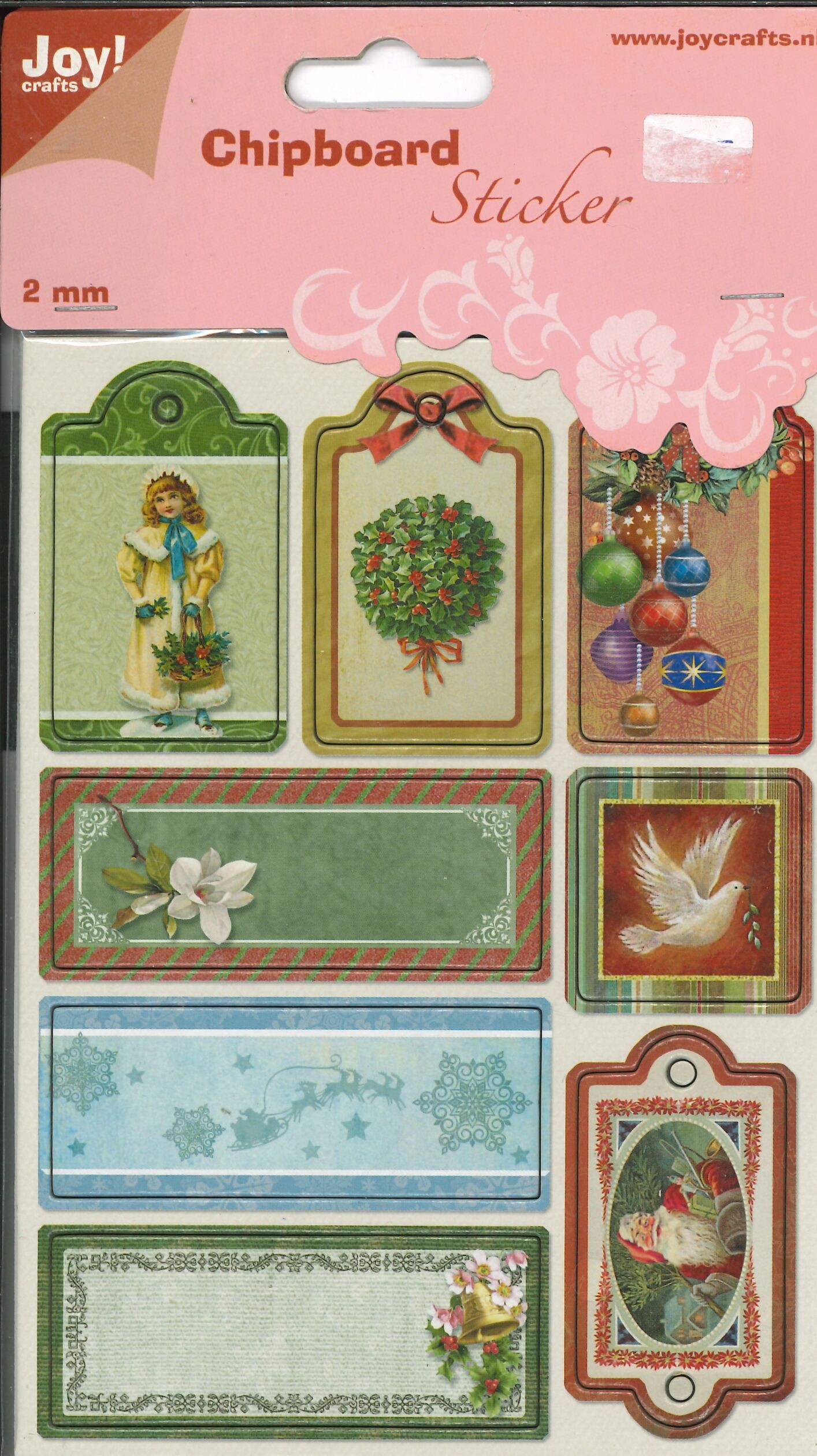 Stickers - Joy! Crafts - Chipboard Sticker: Santa Claus 3 - 6013/1465