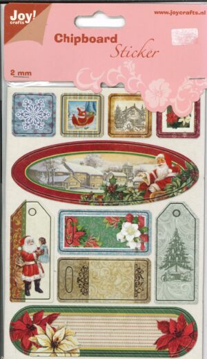 Stickers - Joy! Crafts - Chipboard Sticker: Santa Claus 4 - 6013/1466