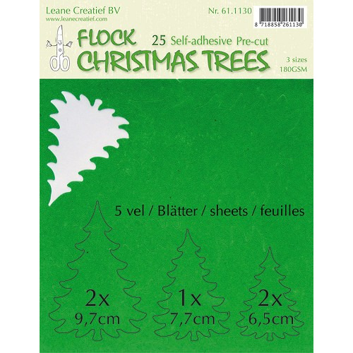 Stickers - Leane Creatief - 25 Christmas Trees: Groen - 61.1130
