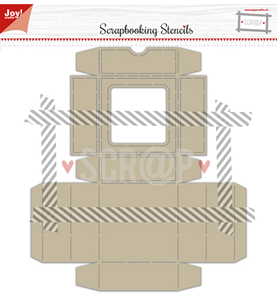 Snijmal - Joy! Crafts - Scrapbooking Stencils: Scrapbox met Deksel - 6005/0003