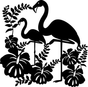 Snijmal - Marabu - Silhouette: Flamingo - 0289 00 005
