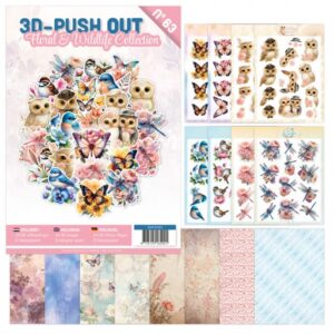 3D Push-Out Book 63 Floral & Wildlife Collection