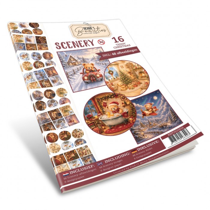 Push-Out Book Scenery Nr. 16 Teddy Christmas