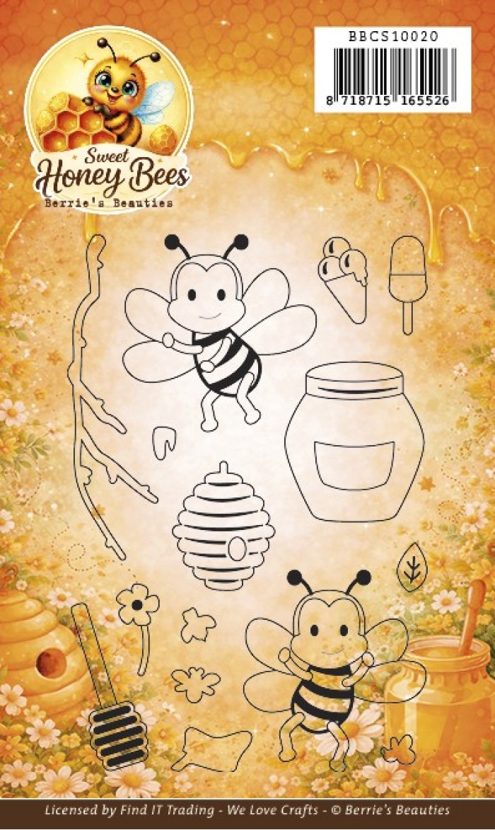 Clear Stamps - Berrie's Beauties - Sweet Honey Bees - BBCS10020