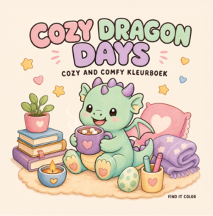 Findit Color - Coloring Book - Cozy Dragon Days