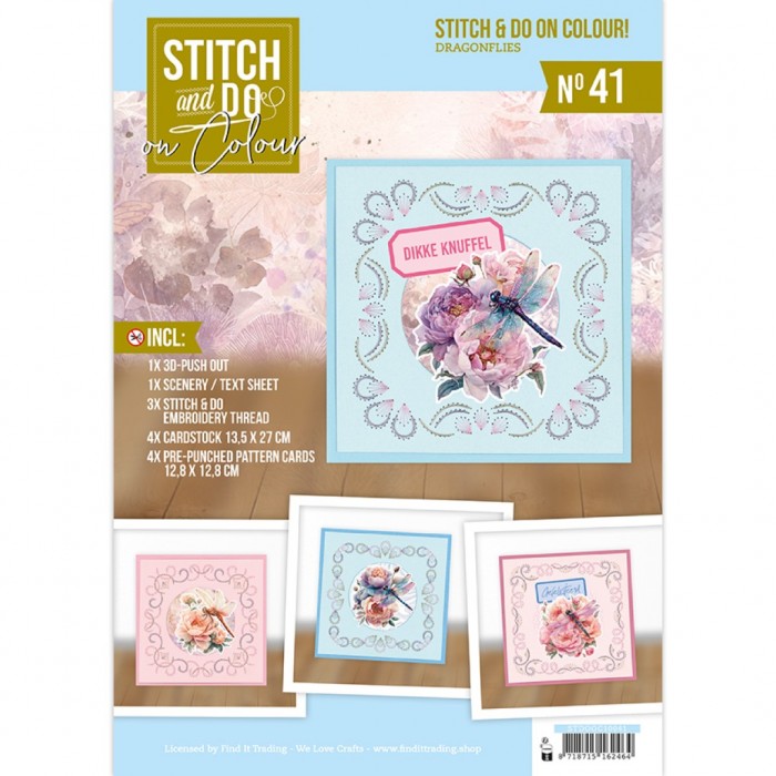 Stitch and Do On Colour Nr. 41 Dragonflies - Afbeelding 6