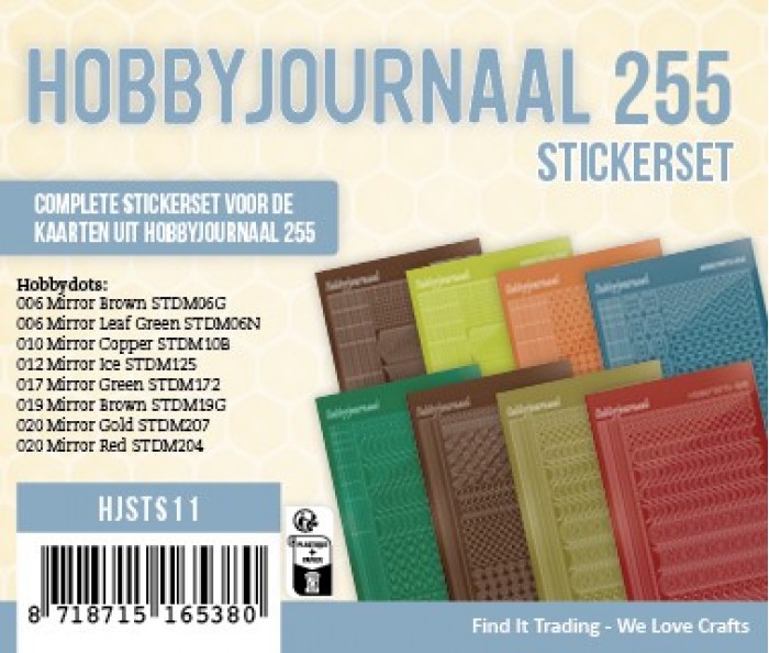 Hobbyjournaal 255 Stickerset