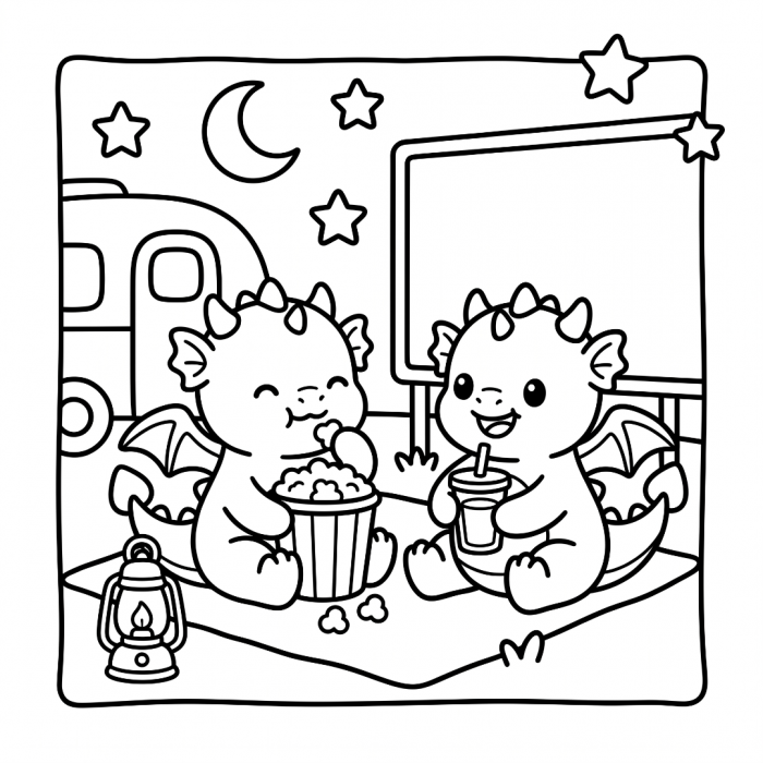 Findit Color - Coloring Book - Cozy Dragon Days - Afbeelding 4
